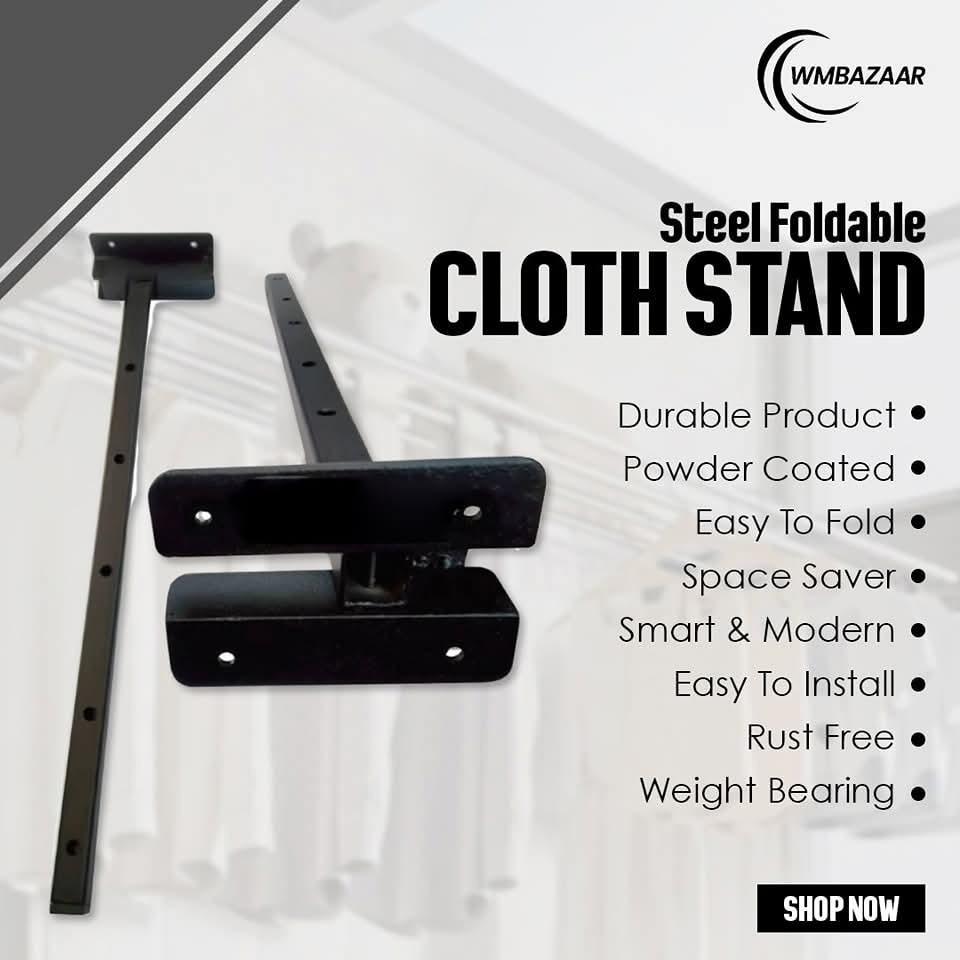 Heavy Duty Wall Mounted Foldable Clothes Drying Stand